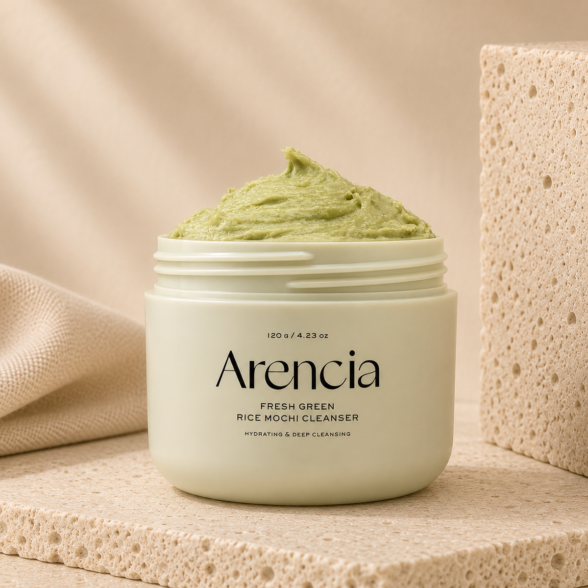 Arencia - Fresh Green Rice Mochi Cleanser, 120 g