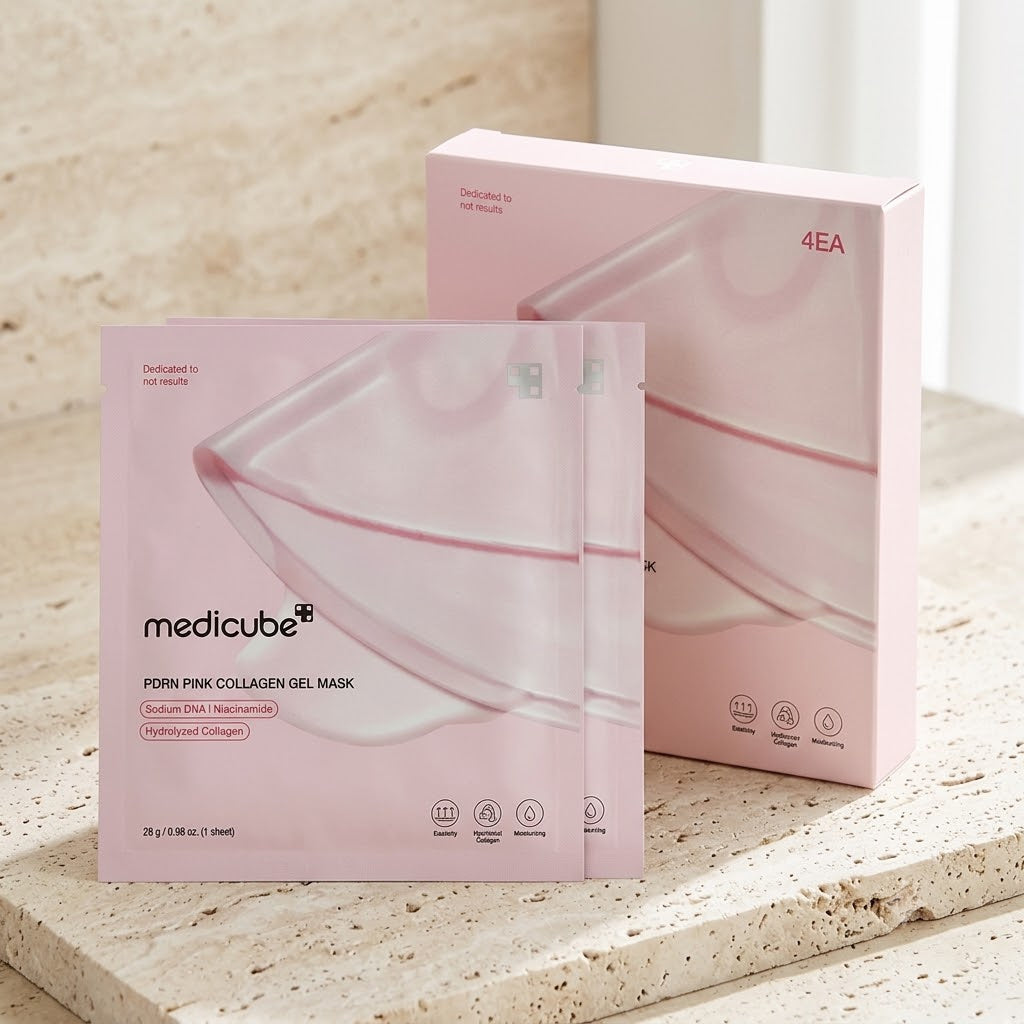 Medicube - PDRN Pink Collagen Gel Mask, 4 × 28 g