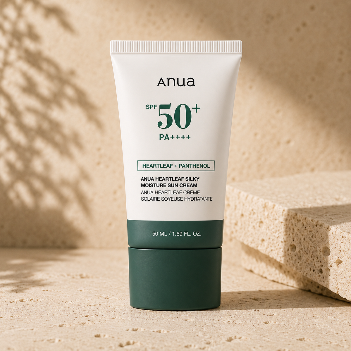 Anua - Heartleaf Silky Moisture Sun Cream SPF50+ PA++++, 50 ml