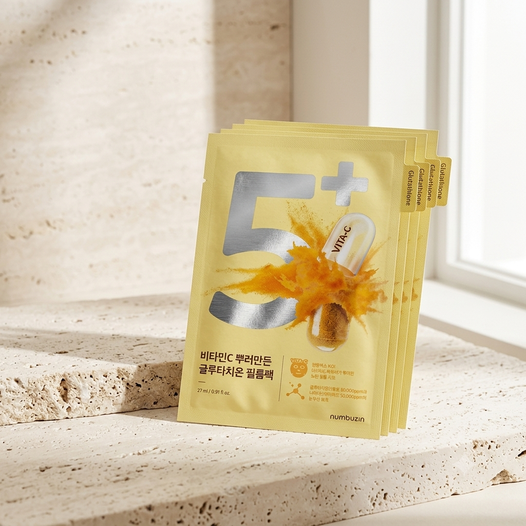 Numbuzin - No.5 Vitamin Spotlight Sheet Mask, 5 maschere
